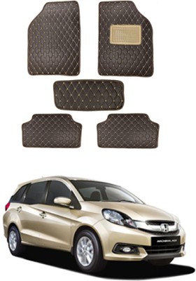 MATIES Leatherite Standard Mat For  Honda Mobilio(Brown)