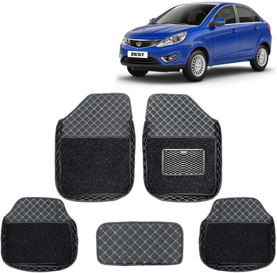 Kingsway Leatherite 7D Mat For  Tata Zest(Black)