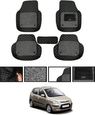 ABJD Leatherite 7D Mat For  Hyundai i10(Black)