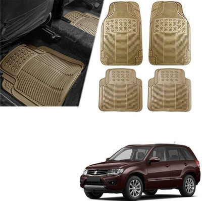 Znee Smart Rubber Standard Mat For  Universal For Car(Beige)