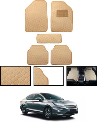 ABJD Leatherite Standard Mat For  Honda City(Beige)