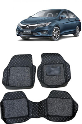 Arnejas Leatherite 7D Mat For  Honda City i-Vtec(Silver, Black)