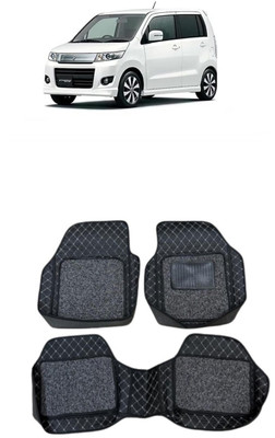 arneja trading company Leatherite 7D Mat For  Maruti WagonR Stingray(Silver, Black)