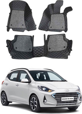 KUNTAIL ENTERPRISES Leatherite 7D Mat For  Hyundai Grand i10 Nios(Black)