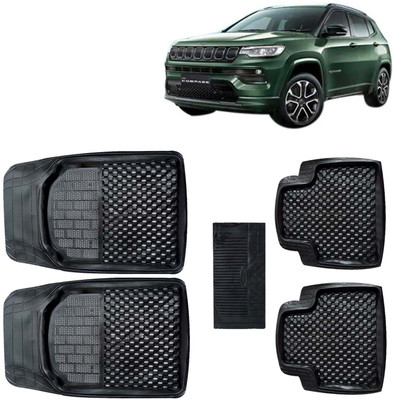 Kingsway PVC Tray Mat For  Jeep Compass(Black)