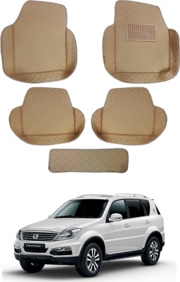 RKPSP Leatherite 7D Mat For  Skoda Rapid(Beige)