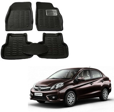SLSHILPA Plastic 3D Mat For  Honda Amaze(Black)