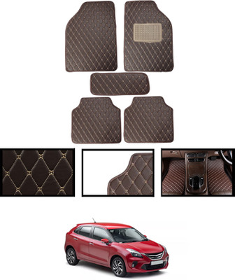 ABJD Leatherite Standard Mat For  Toyota Glanza(Brown)