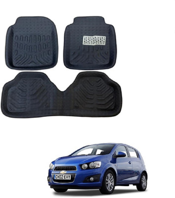 ROSHNEER ENTERPRISES PVC 3D Mat For  Chevrolet Aveo(Black)