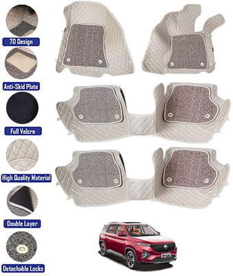 RKPSP Leatherite 7D Mat For  MG Hector Plus(Beige)