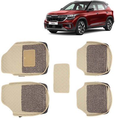 Kingsway Leatherite 7D Mat For  Kia Seltos(Beige)