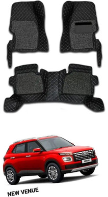 Welvis Leatherite 7D Mat For  Hyundai Venue(Black)