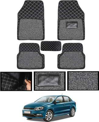 MSNP Leatherite 7D Mat For  Volkswagen Ameo(Black)