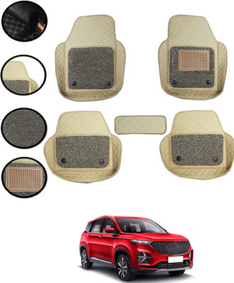 AYW Leatherite 7D Mat For  MG Hector Plus(Beige)