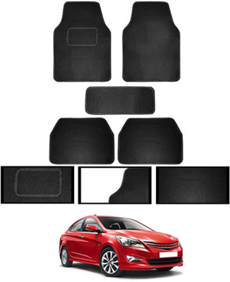 monolive Fabric Standard Mat For  Hyundai Verna(Black)