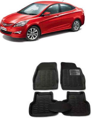 ARNEJA Polyutherine 3D Mat For  Hyundai Verna Transform(Black)