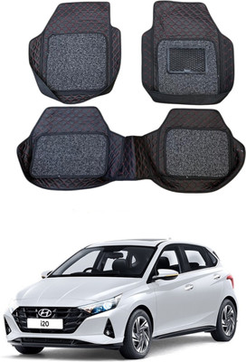 Autocom Leatherite 7D Mat For  Hyundai i20(Red, Black)