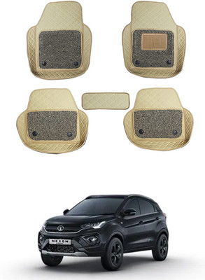 MATIES Leatherite 7D Mat For  Tata Universal For Car(Beige)