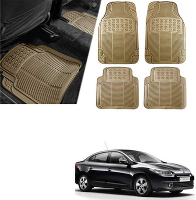 Znee Smart Rubber Standard Mat For  Universal For Car(Beige)