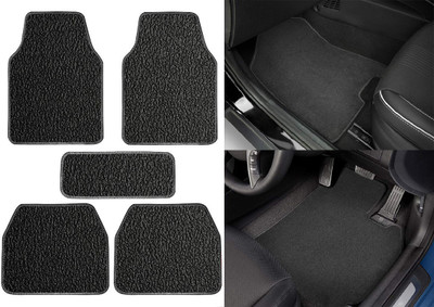 AUTO PEARL PVC, Rubber Standard Mat For  Universal For Car(Black)