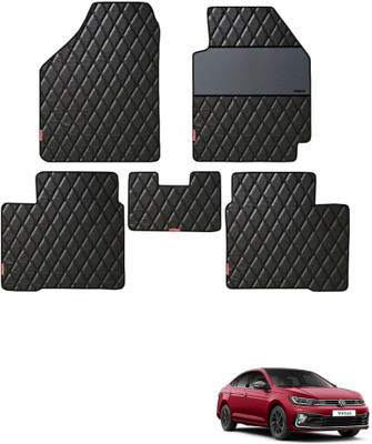 elegant Leatherite Standard Mat For  Volkswagen Virtus(Black)