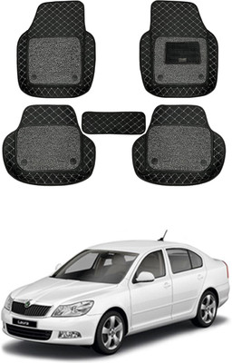 MATIES Leatherite 7D Mat For  Skoda Laura(Black)