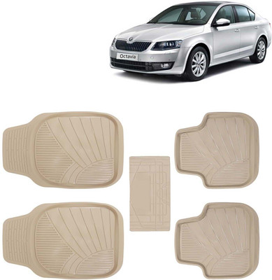 Kingsway PVC Tray Mat For  Skoda Octavia(Beige)