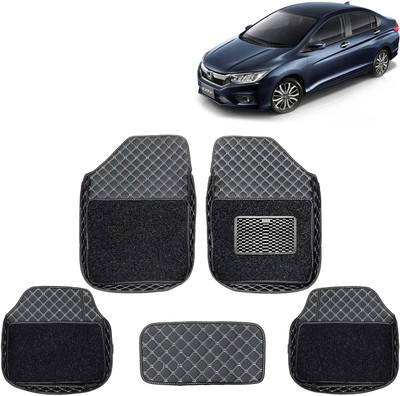 Kingsway Leatherite 7D Mat For  Honda City(Black)