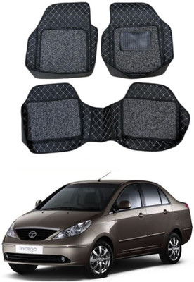 arneja trading company Leatherite 7D Mat For  Tata Indigo CS(Silver, Black)