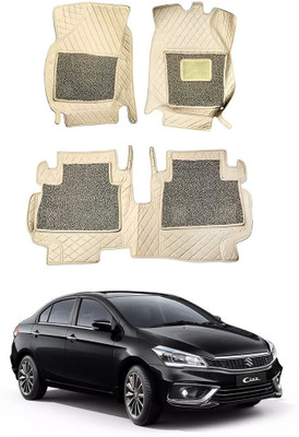 Autorepute Leather 7D Mat For  Maruti Suzuki Ciaz(White, Grey)