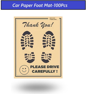 MJM Good Connections Paper Disposable Paper Mat For  Universal For Car(Brown)