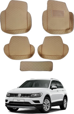 AYW Leatherite 7D Mat For  Volkswagen Tiguan(Beige)