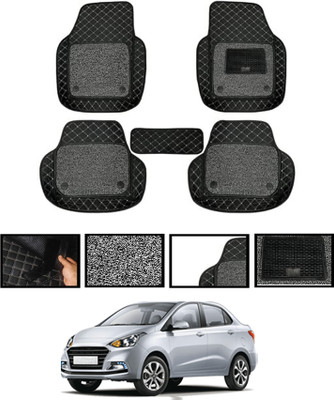 AYW Leatherite 7D Mat For  Hyundai Xcent(Black)