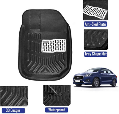 MATIES Plastic 3D Mat For  New Dzire(Black)
