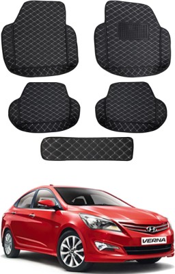 RKPSP Leatherite 7D Mat For  Hyundai Verna(Black)