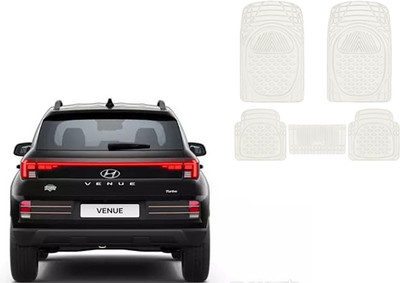 Autorepute Rubber Standard Mat For  Hyundai Venue(White)
