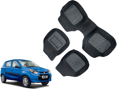 AUTO PEARL Leatherite 7D Mat For  Maruti Alto 800(Black)