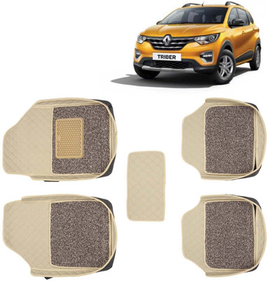 Kingsway Leatherite 7D Mat For  Renault Triber(Beige)