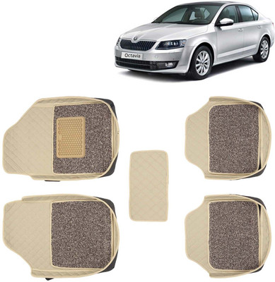 Kingsway Leatherite 7D Mat For  Skoda Octavia(Beige)