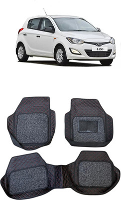 ARNEJA Leatherite 7D Mat For  Hyundai i20(Red, Black)