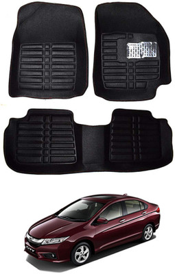 MATIES Plastic 5D Mat For  Honda Universal For Car(Black)