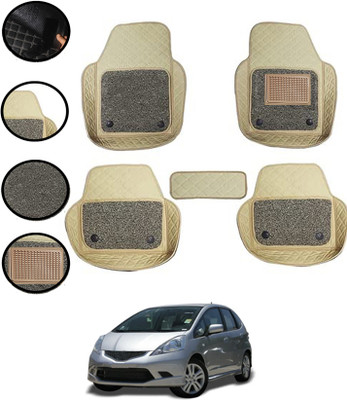MATIES Leatherite 7D Mat For  Honda Jazz(Beige)