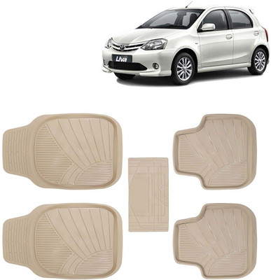 Kingsway PVC Tray Mat For  Toyota Etios Liva(Beige)