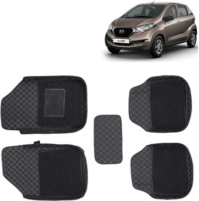 Kingsway Leatherite 7D Mat For  Datsun Redi GO(Black)