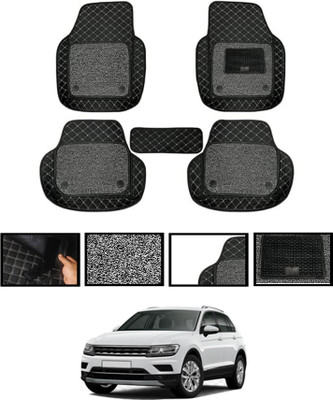 AYW Leatherite 7D Mat For  Volkswagen Tiguan(Black)