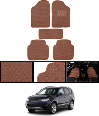 MATIES Leatherite Standard Mat For  Mitsubishi Outlander(Brown)