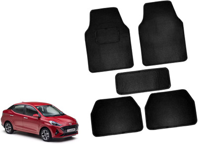 AUTO PEARL Polyester Standard Mat For  Hyundai Aura(Black)