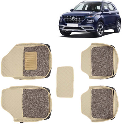 Kingsway Leatherite 7D Mat For  Hyundai Venue(Beige)
