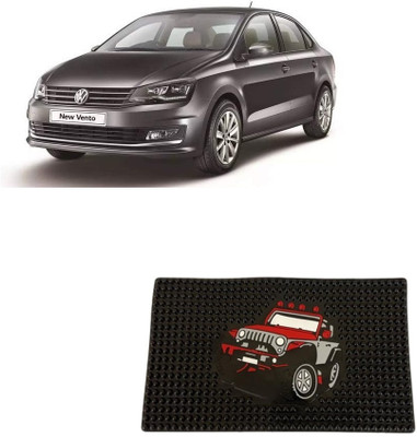 Arnejaa Rubber Standard Mat For  Volkswagen Vento(Black)