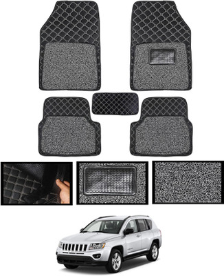 MSNP Leatherite 7D Mat For  Jeep Compass(Black)